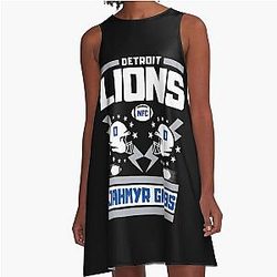 Football Detroit Lions A-Line Dress