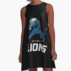 Football Detroit Lions A-Line Dress