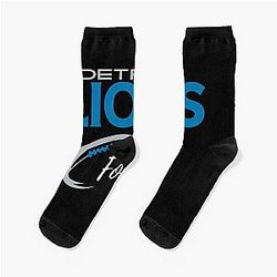 Football and Detroit Lions Socks