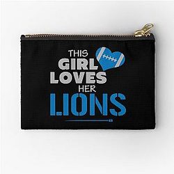 Football Detroit Lions Zipper Pouch