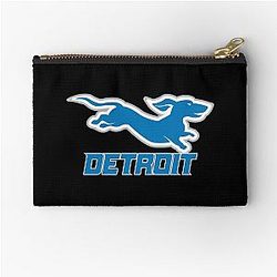 Detroit Lions Dachshund Zipper Pouch