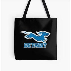 Detroit Lions Dachshund Tote Bag