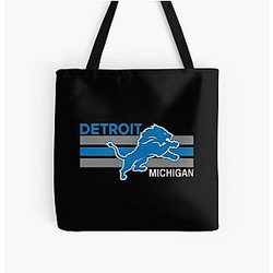 Football Detroit Lions All Over Print Tote Bag