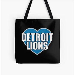 Football Detroit Lions All Over Print Tote Bag