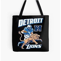 Football Detroit Lions All Over Print Tote Bag