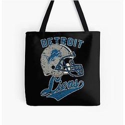 Football Detroit Lions All Over Print Tote Bag