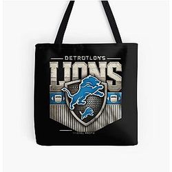 Football Detroit Lions All Over Print Tote Bag