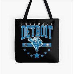 Football Detroit Lions All Over Print Tote Bag