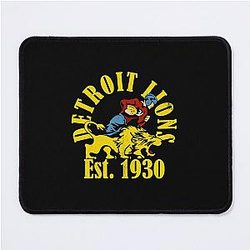 Retro Detroit Lions Mouse Pad
