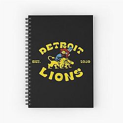 Vintage Detroit Lions Notebook