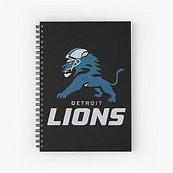 Football Detroit Lions Spiral Notebook
