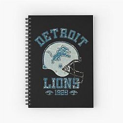 Football Detroit Lions Spiral Notebook