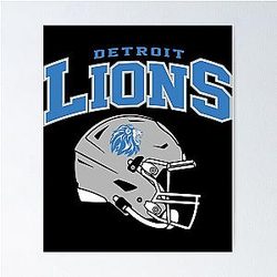 Detroit Lions Art Poster
