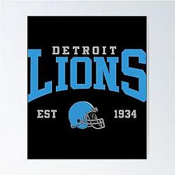Football Detroit Lions Poster