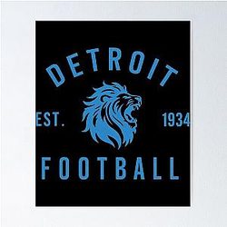 Football Detroit Lions Poster