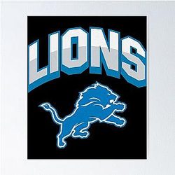 Football Detroit Lions Poster