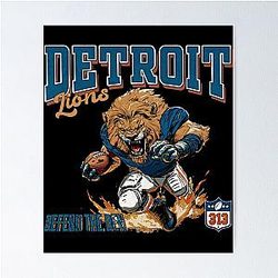 Football Detroit Lions Poster
