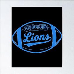 Football Detroit Lions Poster