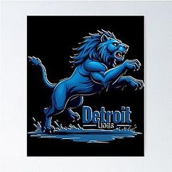 Football Detroit Lions Poster