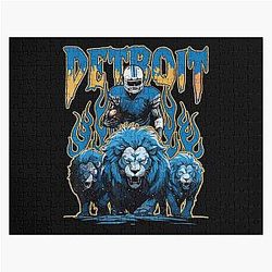 Detroit Lions Beanie & Shades Combo Jigsaw Puzzle