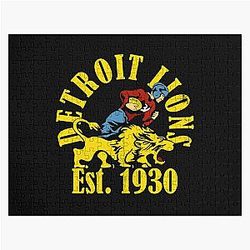 Retro Detroit Lions Jigsaw