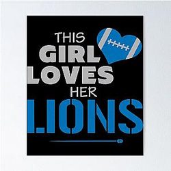 Football Detroit Lions Poster