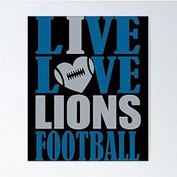 Football Detroit Lions Poster
