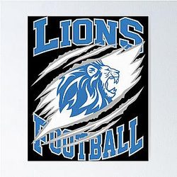 Football Detroit Lions Poster
