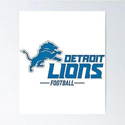 Football Detroit Lions Poster