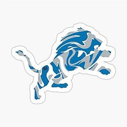 Detroit Lions Swirl Sticker