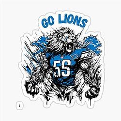 Art Detroit Lions Sticker