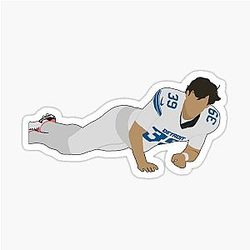 Jake Bates Detroit Lions Sticker