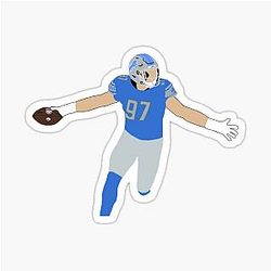 Aidan Hutchinson Detroit Lions Sticker