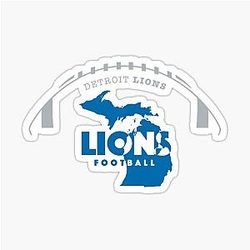 Art Detroit Lions Sticker