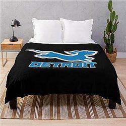 Detroit Lions Dachshund Throw Blanket