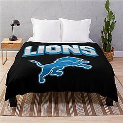 Football Detroit Lions Throw Blanket