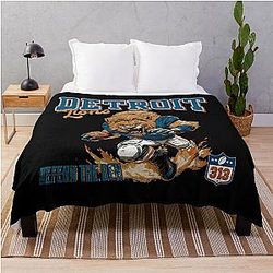 Football Detroit Lions Throw Blanket