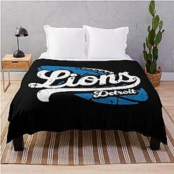 Football Detroit Lions Throw Blanket