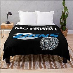 Football Blanket Throw Detroit Lions