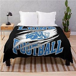 Football Detroit Lions Throw Blanket