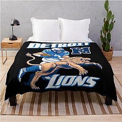 Football Detroit Lions Throw Blanket