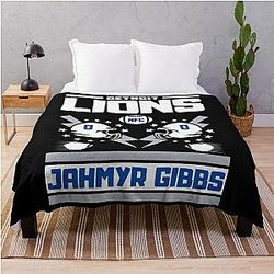 Detroit Lions Football Throw Blanket
