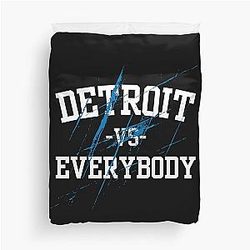 Detroit Lions vs Everybody All Grit Detroit Lions Duvet Cover