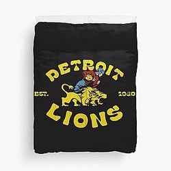 Vintage Detroit Lions Duvet Cover