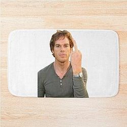 Dexter Morgan Flipping Off Bathroom Mat