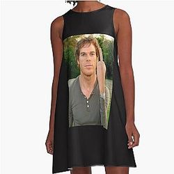 Dexter Morgan Flips A-Line Dress