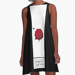 Dexter Morgan Tonight's the Night Minimalist Blood Splatter A-Line Dress