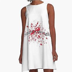 Dexter Morgan - Tonight's the Night Blood Spatter Sticker A-Line Dress