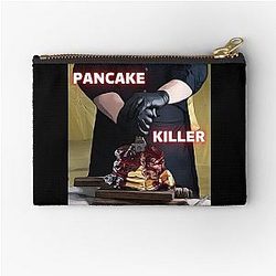 Dexter Morgan - Dad Killer - Pancakes Feast - Pancake Time FOR ALL - White Zipper Pouch