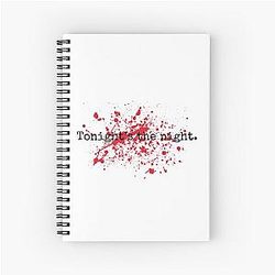 Dexter Morgan – Tonight’s the Night Blood Spatter Sticker Spiral Notebook